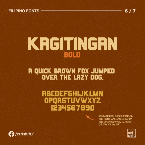 These proudly Filipinomade fonts take inspiration from jeepney signages and everyday life